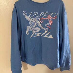 Disney Marvel Spiderman Venom Light Blue Long Sleeve Sweatshirt